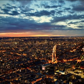 Eiffel Tower viewed from Tour Montparnasse
